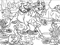 coloriage bella sara ondine